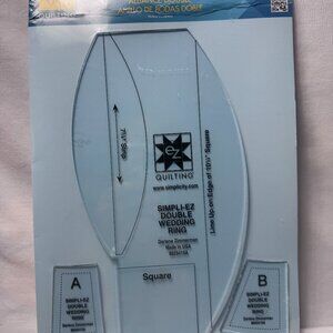 Double Wedding Ring Quilt Cutting Template Acrylic by EZ Quilting